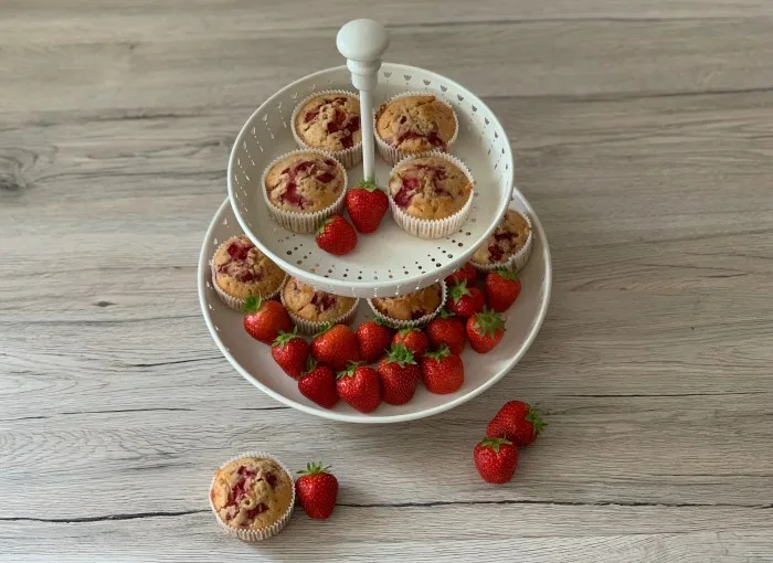 Muffins mit Erdbeeren und weisser Schokolade - eins meiner Lieblings-Rezepte